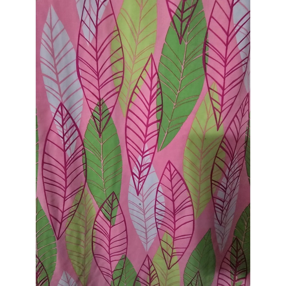Katherine Way Leaf Print Sleeveless Dress - Size M Tropical Beach Vacation - Picture 3 of 6